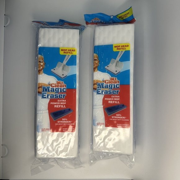 Mr. Clean Other Set Of 2 Mr Clean Magic Eraser Extra Power Mop Type